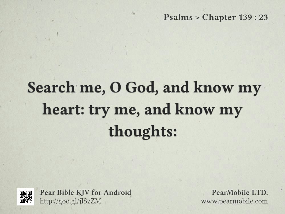 Psalms, Chapter 139:23